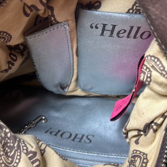 Y2K Juicy Couture Brown leather and suede shoulder bag 🤩 - Picture 9 of 14